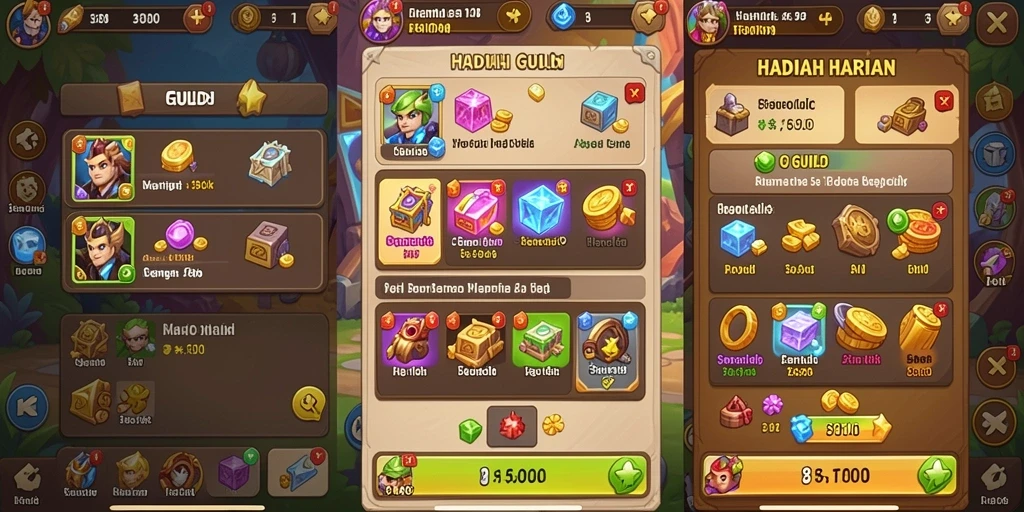 Tampilan menu utama yang modern dan menarik.