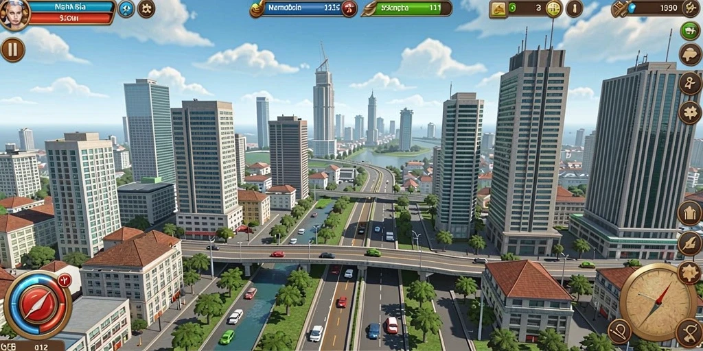 Tampilan awal game BENTO4D yang menarik dan penuh warna.