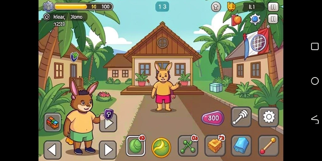 Tampilan awal game INTERWIN yang menarik dan user-friendly.