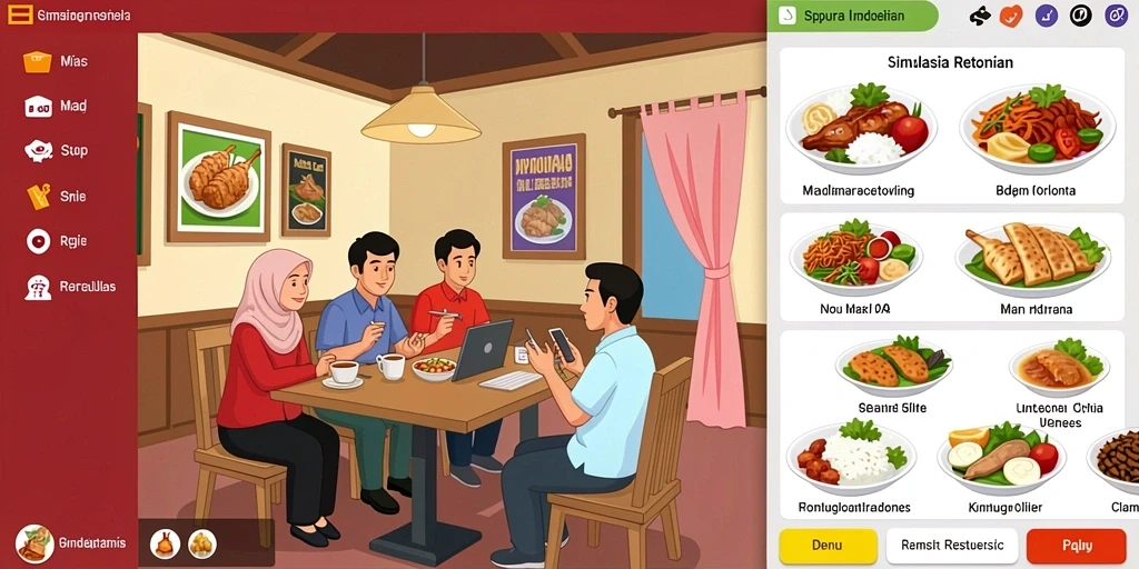 Menampilkan aksi karakter utama dalam misi epik.
